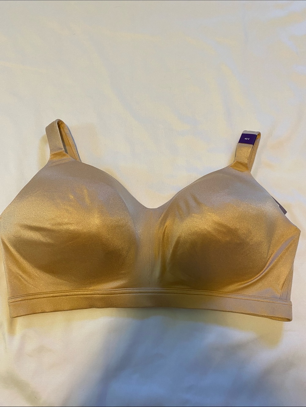 NWT Womens Catherine’s Intimates nude bra no wire size 42C
